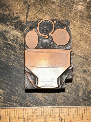 Printing Block ( Unknown Image ) Slight Damage!!