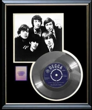 THE ROLLING STONES SATISFACTION 45 RPM WHITE GOLD SILVER PLATINUM RECORD UK RARE