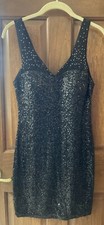 Love Reign sequined sheath style little black dress ladies juniors size 7 NWOT