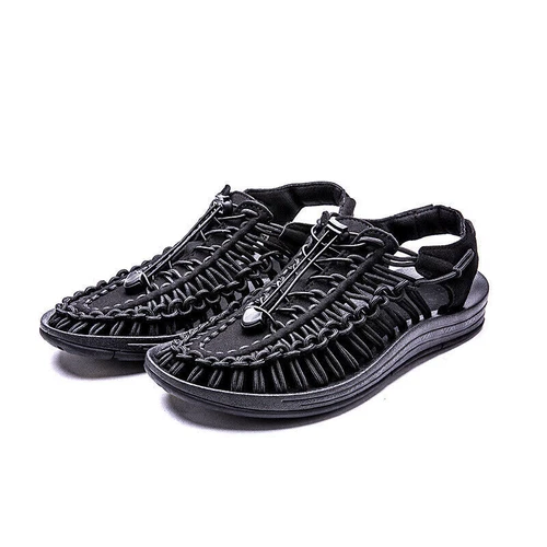 Sandalias de agua antideslizantes para exteriores Keen Uneek gris con cuerda elástica y - Imagen 5 de 29