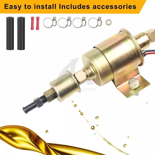 Universal Electric Fuel Pump Inline 12V Low Pressure 5-9 PSI GAS Diesel E8012S - Picture 3 of 12