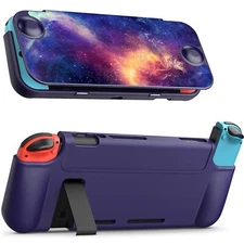 Flip Case for Nintendo Switch 2017 Protective Soft TPU Shell with Ergonomic Grip