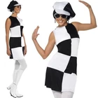 Ladies 60s 1960s Party Girl Fancy Dress Costume Womens 60's Outfit by Smiffys