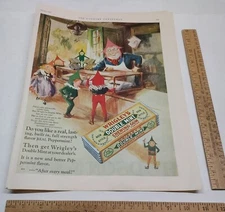 1927 - WRIGLEY'S DOUBLE MINT CHEWING GUM - magazine advertisement