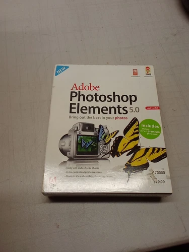 Adobe Photoshop Elements 5.0 PC Software CIB مع/الإدراج والأرقام التسلسلية