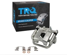 TRQ New Rear Disc Brake Caliper with Bracket & Hardware LH for Nissan Rogue