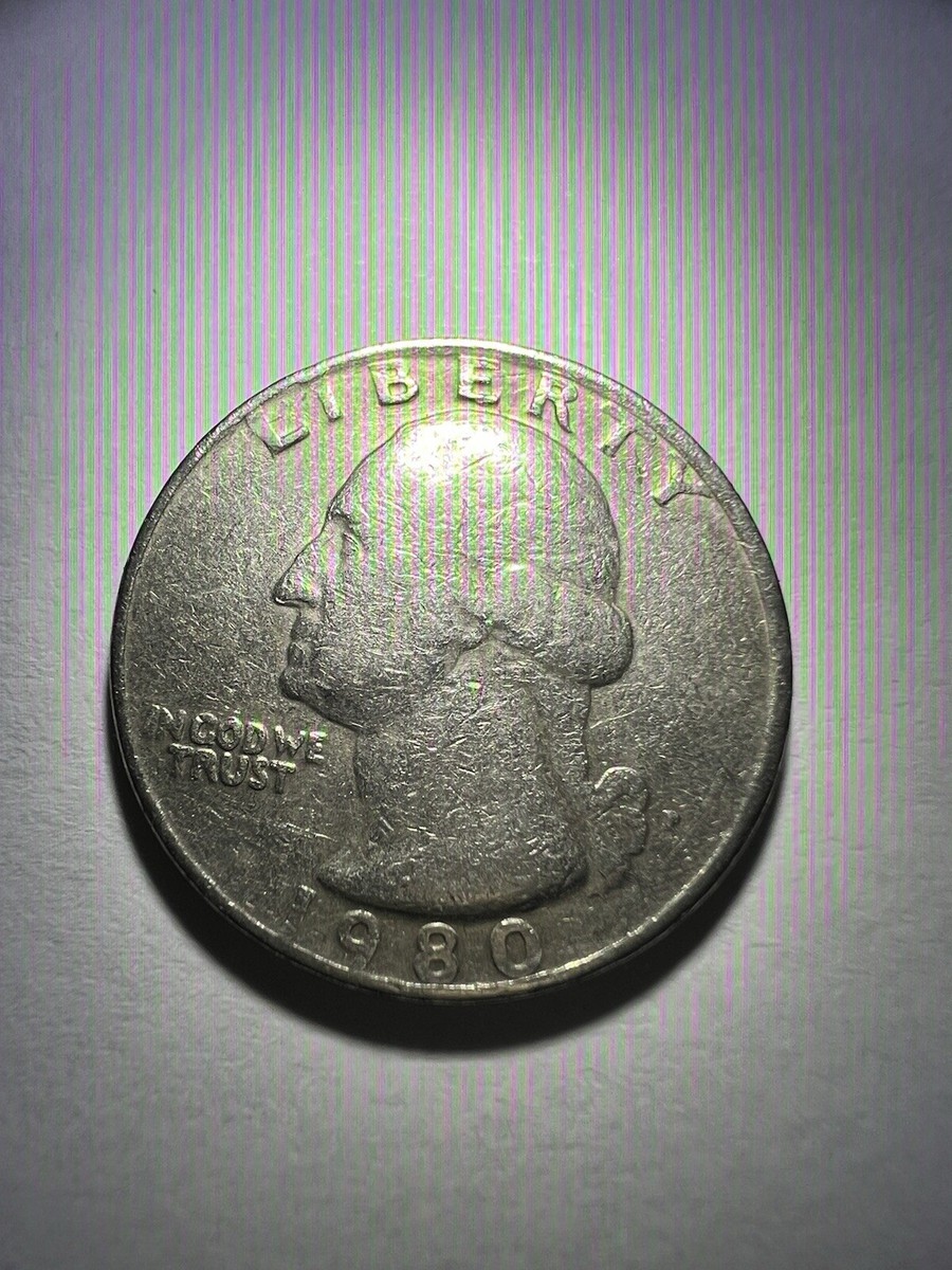レア　ブルームアゲートのタブレットムーンPT 1980 Quarter Filled P Mint Mark And Smooth Ridges | eBay