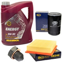 MotoröL Filter Set 5W30 5 Liter + ÖLablassschraube FüR VW Golf III 1.8 Synchro