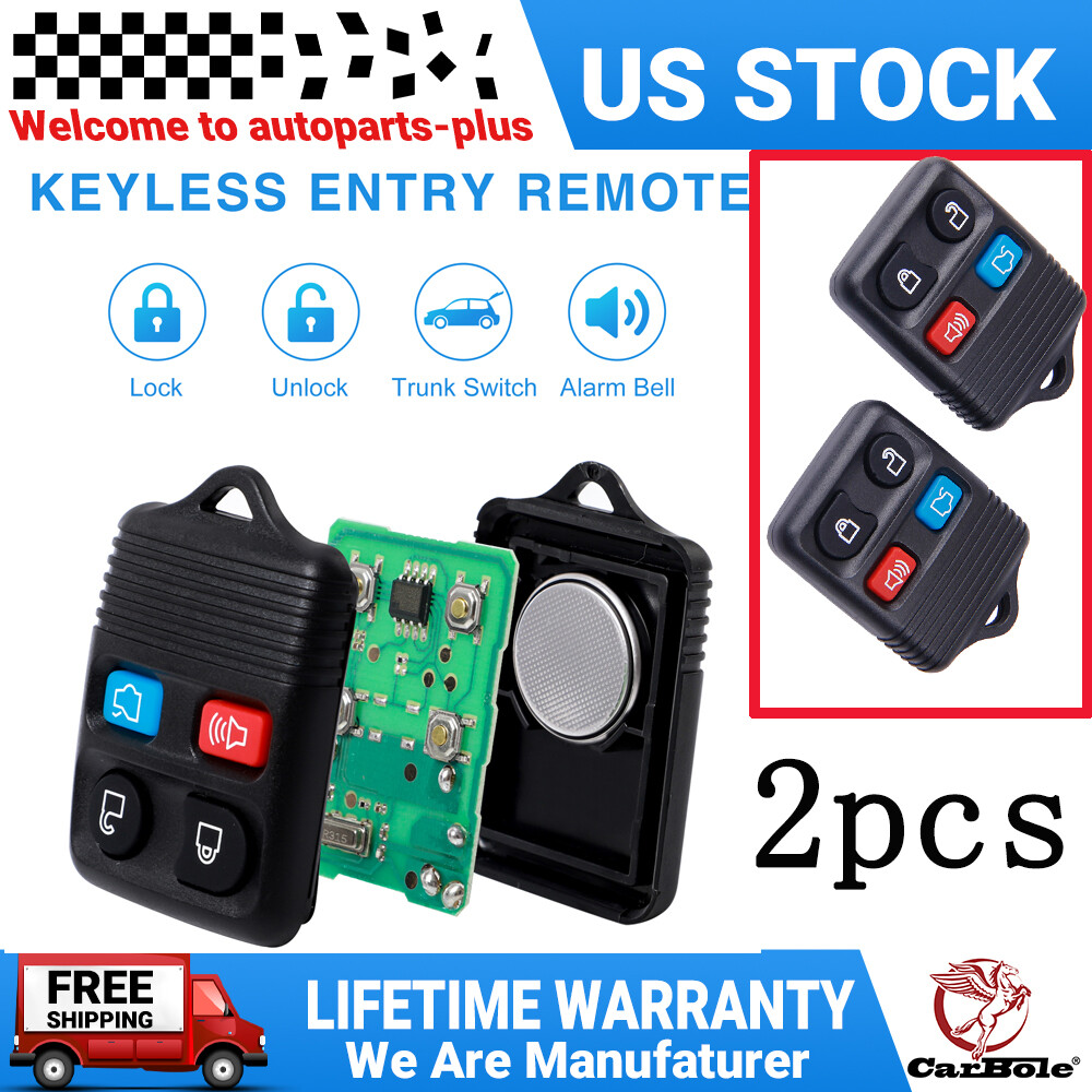 2X Keyless Entry Remote Control Car Key Fob Clicker Transmitter For Ford Lincoln