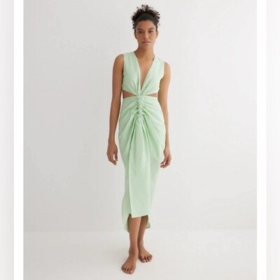 MOEVA**Adelice Mint Green Linen Dress***Small $390 | eBay