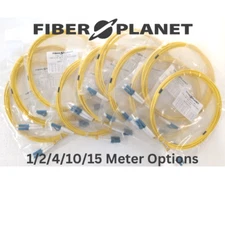 (10 Pack) LC to LC UPC OS2 Duplex Single-Mode Fiber Optic Patch Cable - Jumper