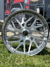 28 Forgiato Brushed Silver Chrome 5x4.75 Xl Floating Cap Wheels Only Deal