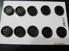 20p RALPH LAUREN  SIGNATURE BUTTON Jacket Blouse shirt 5/8" 4 HOLE Navy  