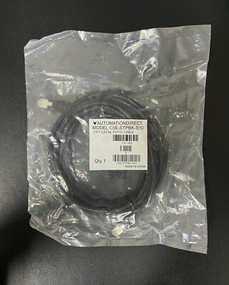 Automation Direct C5E-STPBK-S10, 10' CAT.5E Patch Cable Free Shipping