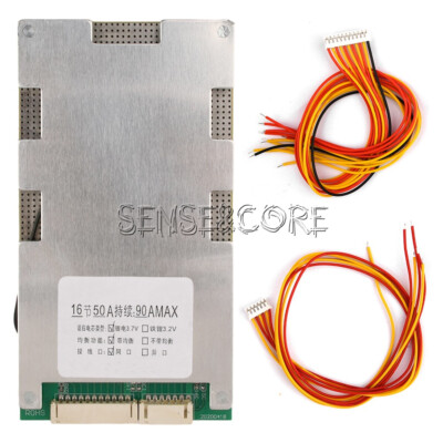 16S 60V 50A Li-ion Battery Charger Protection Board BMS PCB Board Balanced DE