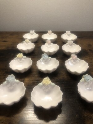 Vintage lenwile china ardalt japan Butter or mint holders Lot Of 12