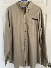 Tracker Marine Group Collection L/S Button Up Khaki Fishing/Casual Shirt XXL