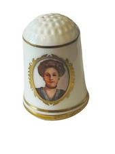 Franklin Mint Thimble First Ladies Lady President William Taft Helen 1978 White