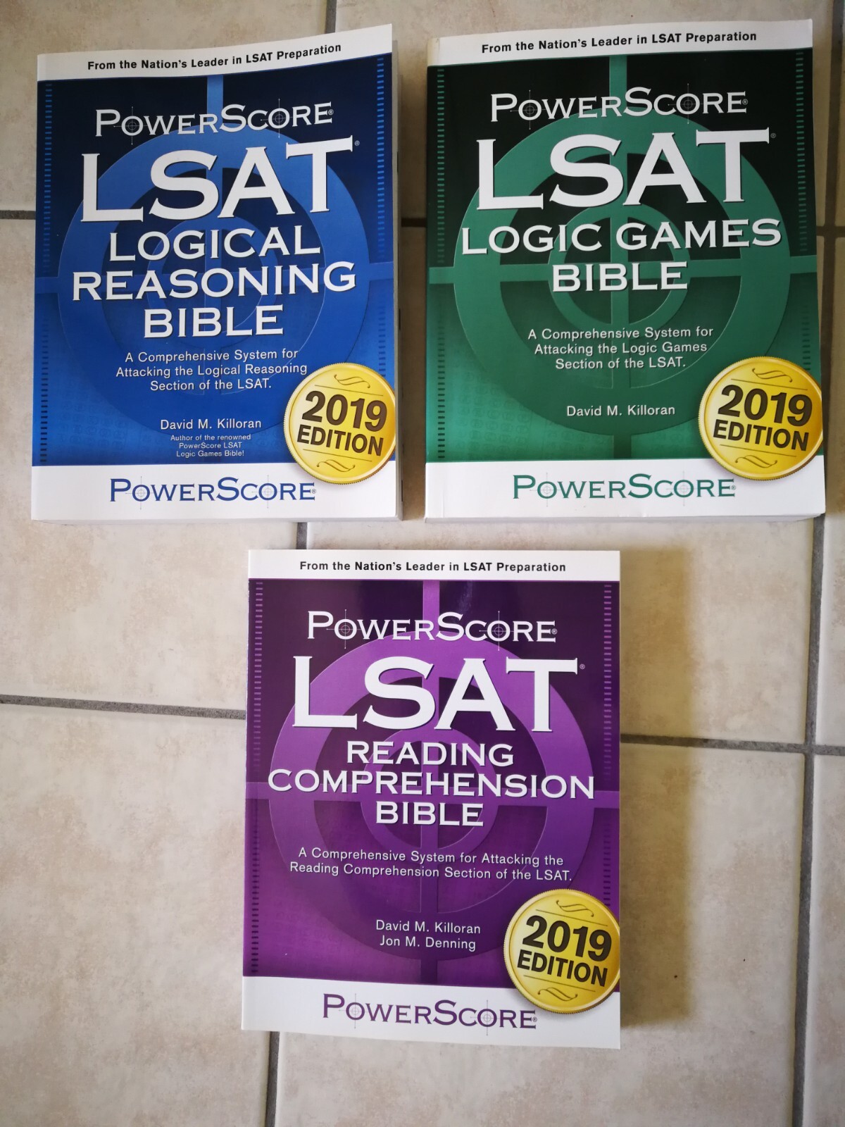 Lot of 3 The Powerscore LSAT Logical Reasoning Bible by David M ...