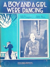 A Boy And Girl Were Dancing Sheet Music Ruth Etting Harry Revel Mack Gordon 1932