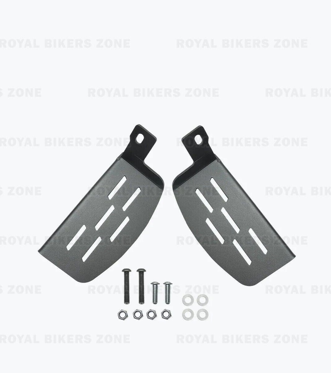 Repose-pieds Passager Arrière Pour Royal Enfield Super Meteor 650 - Noir Aluminium, Pliable, Neuf