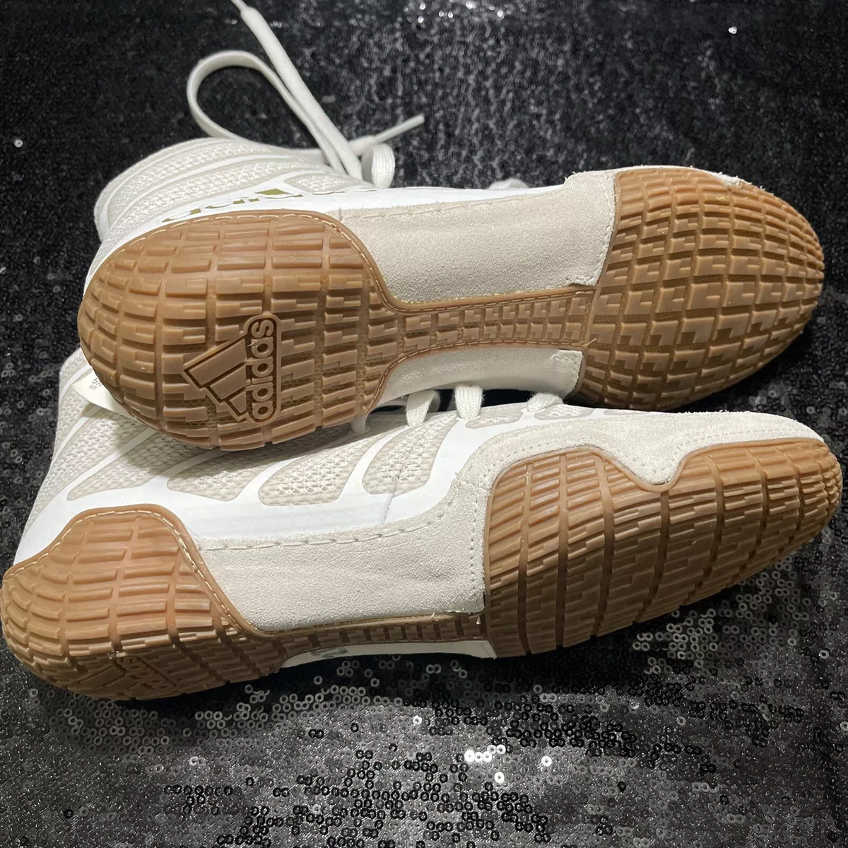 Adidas varner 2 white and gold hotsell