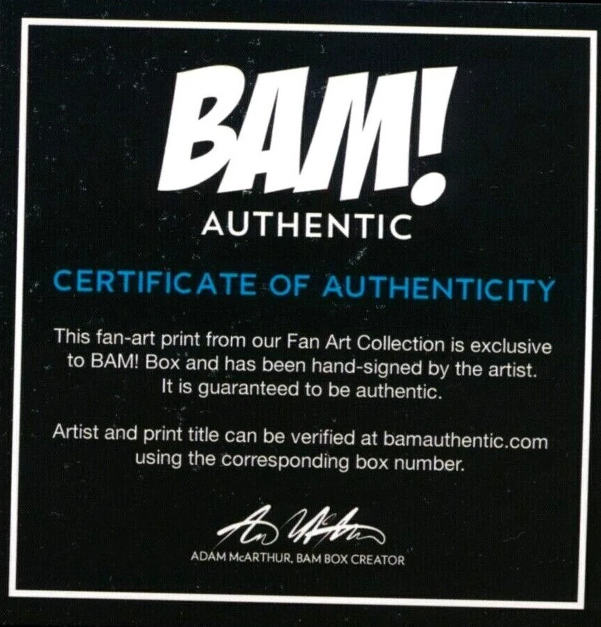 HALO Master Chief: Bam Box Gamer Art Exclusive 8x10 print SIGNED by Matt Akin - Image 2 of 2