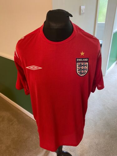 England 2004-06 Away Football Shirt Extra Large XL Umbro - 第 1/9 張圖片