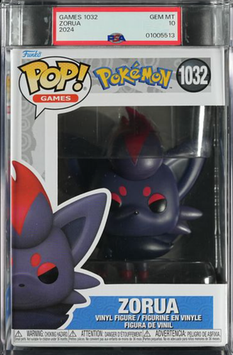 Zorua "Pokemon" Games 1032 Funko Pop! PSA 10 GEM MINT - 第 1/3 張圖片
