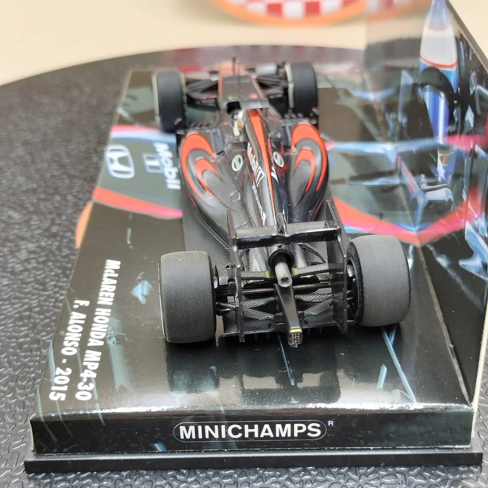 MINICHAMPS 1/43 McLaren Honda MP4-30 Fernando Alonso 2015 533154314 Rare! - Image 4 of 4