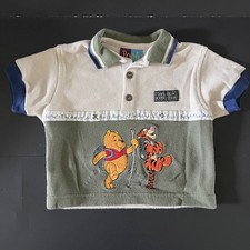 Vintage Pooh 2000 Winnie The Pooh Bother-Free Adventure Polo Shirt 12 Months Y2K