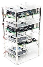 Four 4 Layer Stackable Acrylic Raspberry Pi 3 Case for Model B B and Pi 4 ...