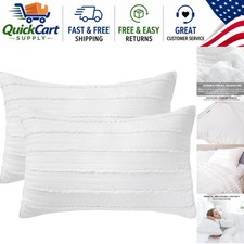 Stylish King Size Pillow Shams Set - Soft Microfiber for Bedroom Elegance