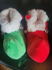 Holiday Time Elf Slippers  Boys Size 13 - 1   New