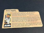 gi joe lot File Card 1983 Snow Job Great Condition