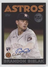 2021 Topps 1986 Topps Baseball Black 121/199 Brandon Bielak #86A-BBI Auto 0x1