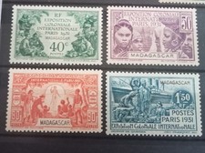 Madagaskar 1931 Französische Kolonialausstellung Voll Mnh