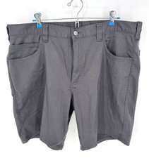 Carhartt Mens Rugged Flex Relaxed Fit Gray Canvas Force Work Shorts Size 38 NWT