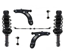 Front Complete Struts Control Arms BJ Tie Rods Links for 98-10 Beetle 10 Pcs