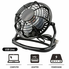 Mini Desk Fan Small Super Quiet Personal Air Cooler USB Power Portable Table Fan