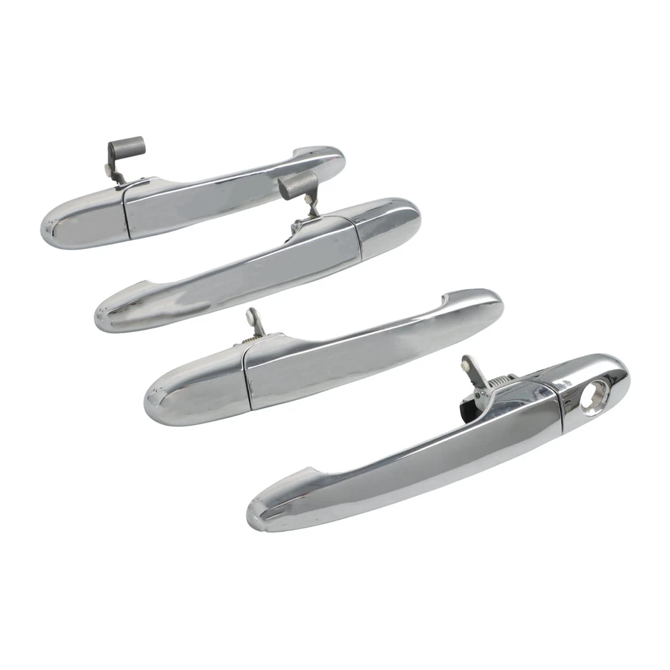  Juego completo de 4 manijas de puerta exteriores exteriores cromadas ABS para Chevy Buick Pontiac Foto 4 de 4