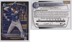 2025 Bowman Chrome Prospects Reptilian Refractor Asbel Gonzalez #BCP-4