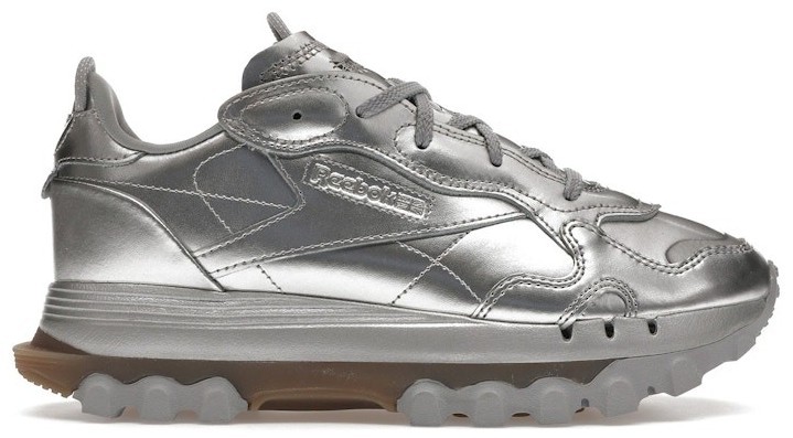 Reebok Cardi B x Classic Leather Silver Metallic Pewter W for sale