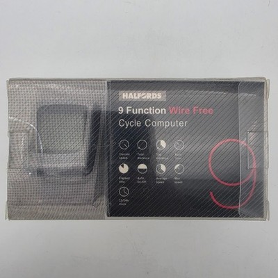 Halfords Fahrradcomputer 9 Funktionen kabelloser Fahrradcomputer