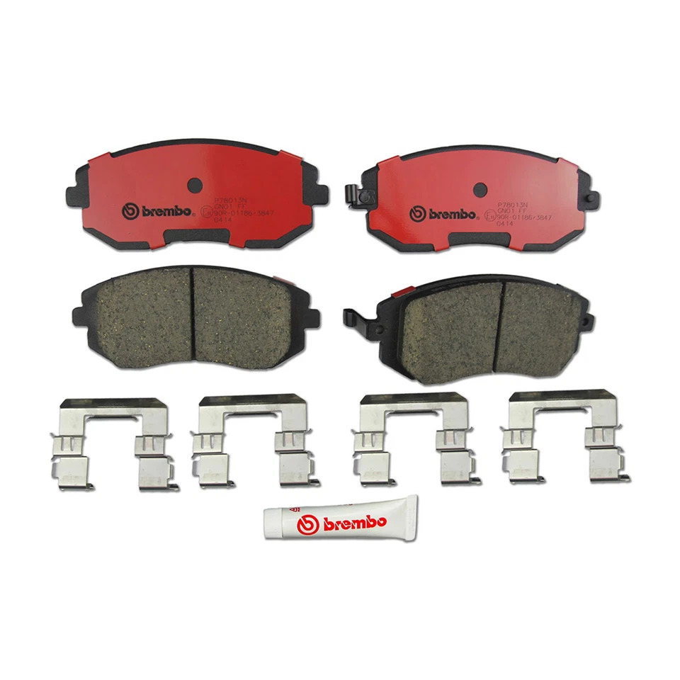 Kit de pastillas de rotores de freno delanteros traseros Brembo para Subaru Impreza 2003 Foto 3 de 4