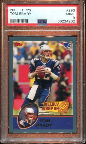 2003 Topps #293 Tom Brady PSA 9