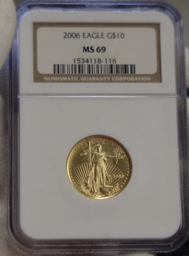 2006 US 1/4 oz Gold Eagle $10 NGC MS69