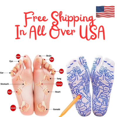 Acupressure Foot Massage Mat & Reflexology Socks Set for Foot Pain Relief