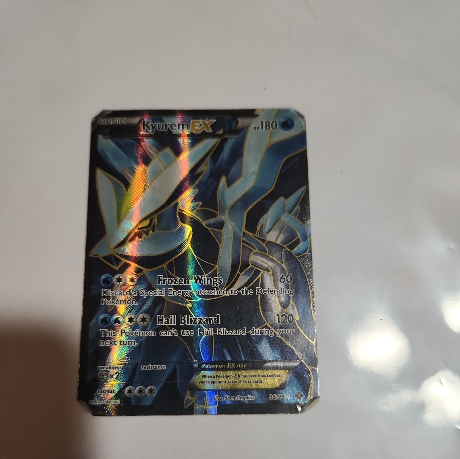Pokemon Kyurem EX 96/99 Next Destinies Full Art Holo Ultra Rare English