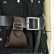 Leather Medieval Brown Sword Frog Belt Hanger Larp Renaissance Reenactment